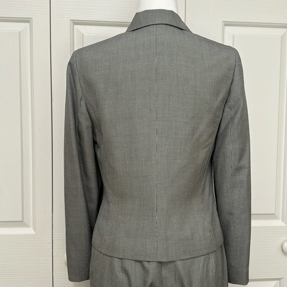 Vintage Ann Taylor Silk Houndstooth Pantsuit Set Petite 8P 10P Lined - Picture 10 of 17